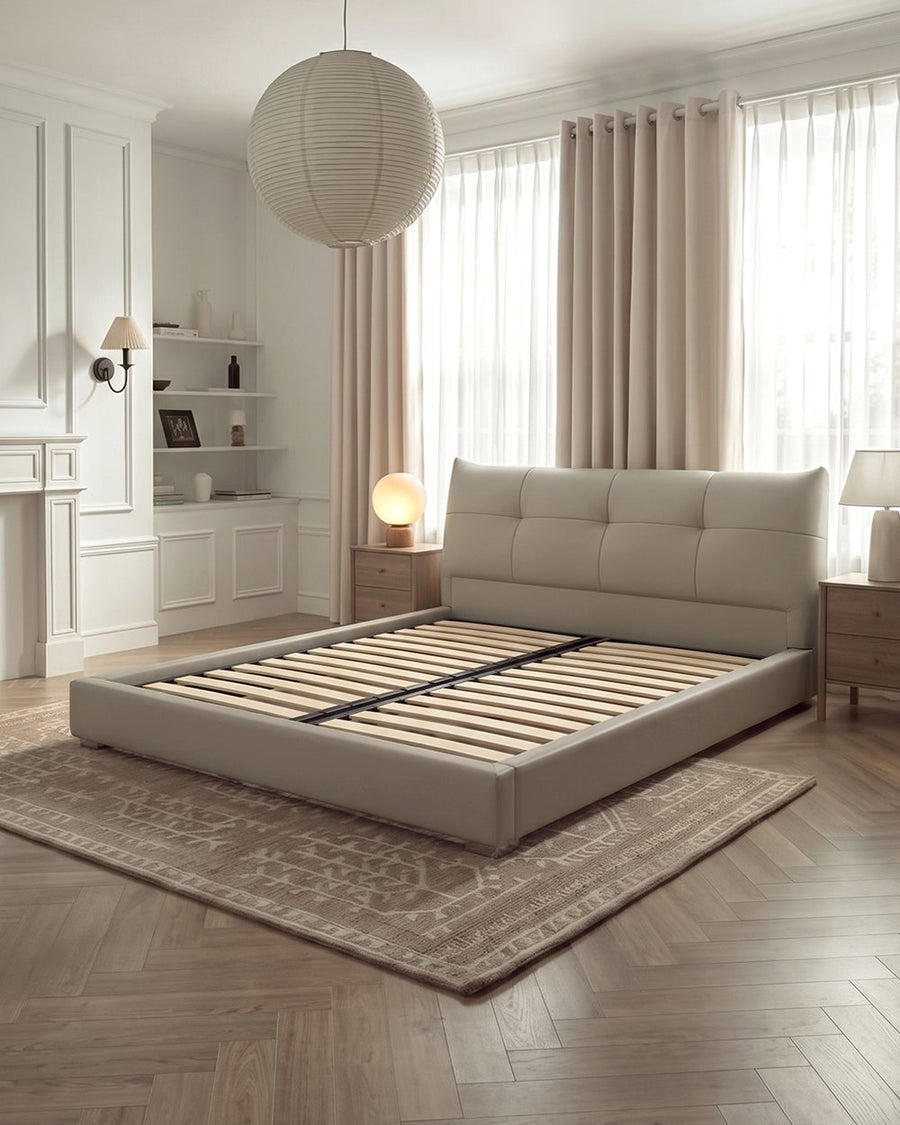 Arjun King Size Superking Size Bed, Leather 产品图 18