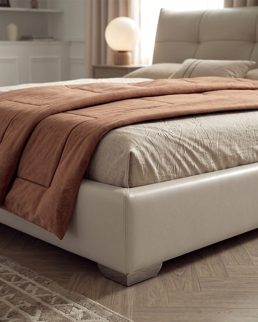 Arjun King Size Superking Size Bed, Leather 产品图 22