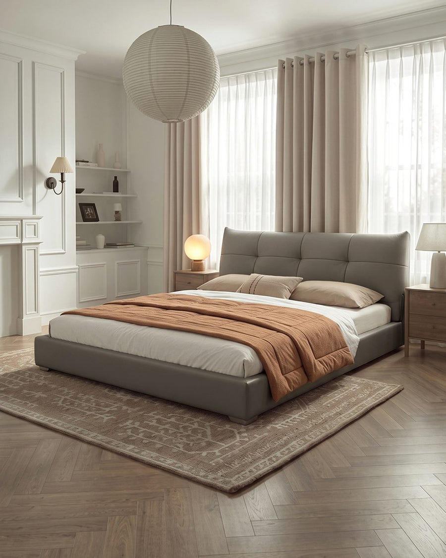 Arjun King Size Superking Size Bed, Leather 产品图 20