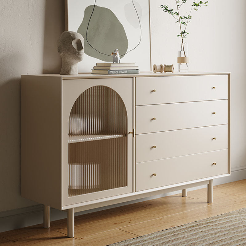 Meerveil Sideboard, One Glass Door With Four Drawers - Rit Concept
