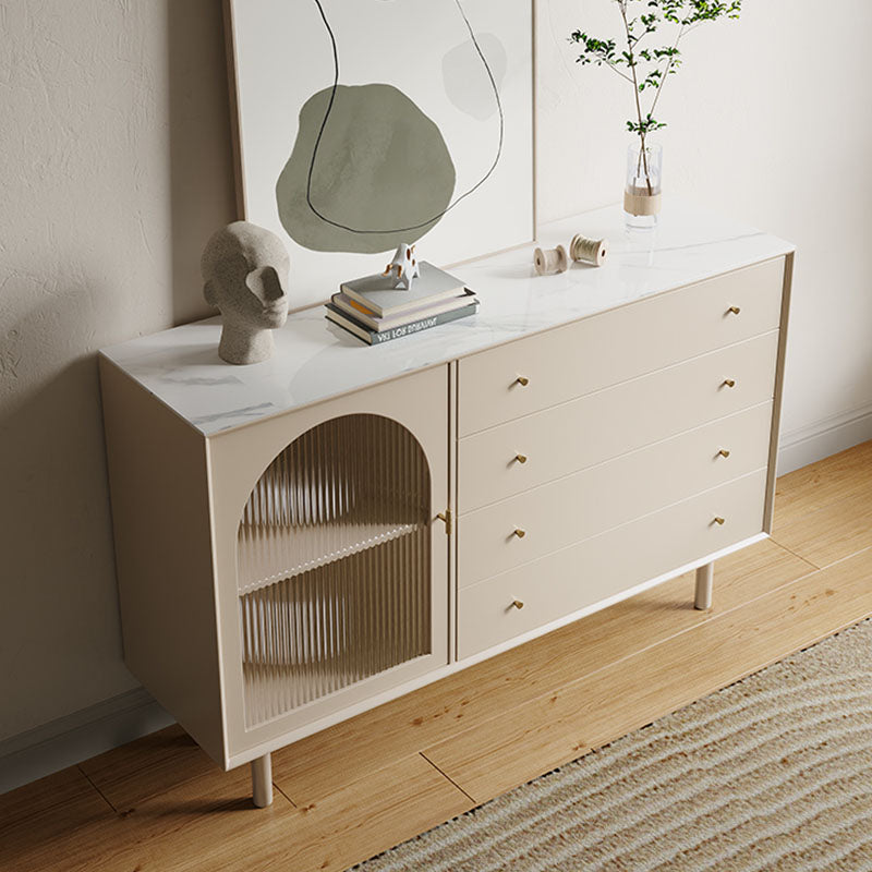 Meerveil Sideboard, One Glass Door With Four Drawers - Rit Concept