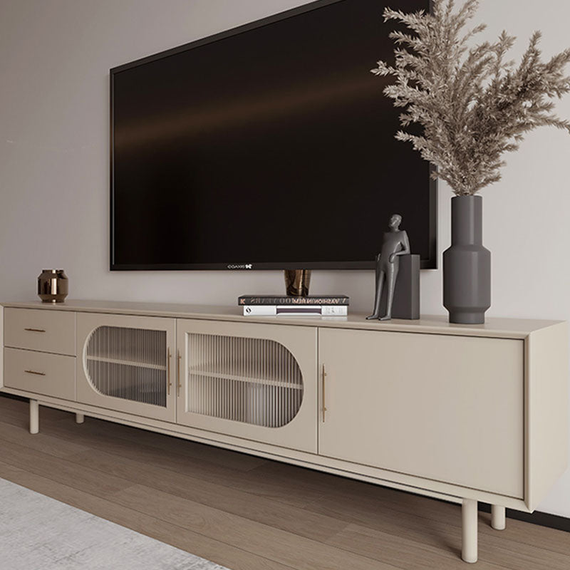 Isabella TV Stand cabinet and shelf detail