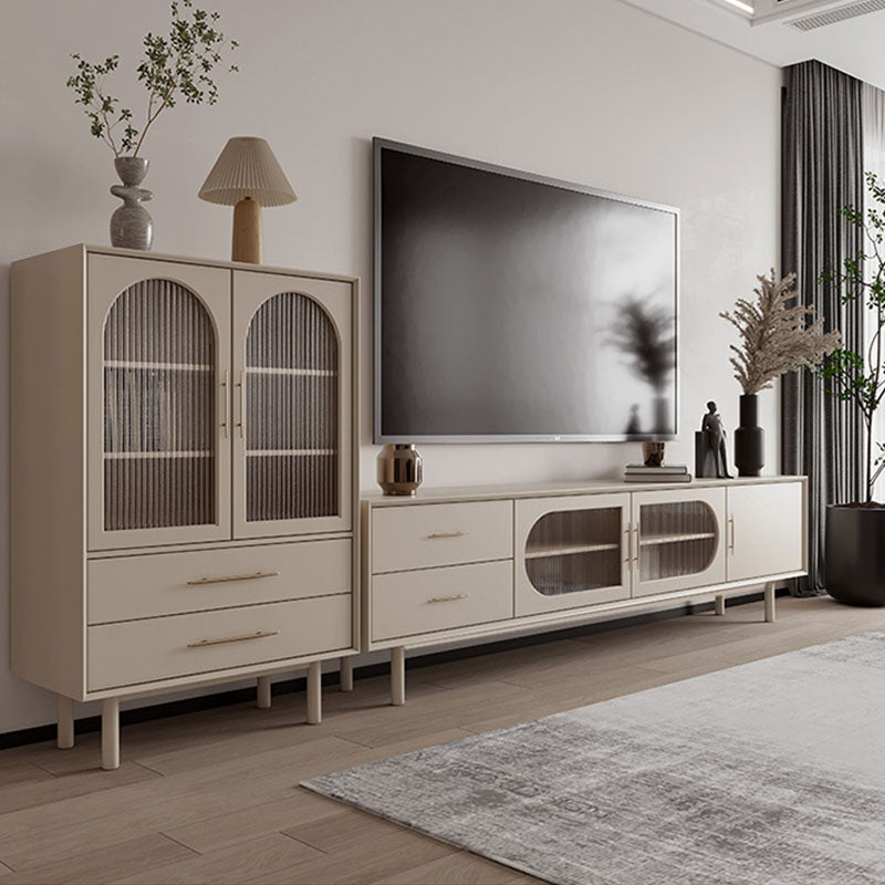 Isabella TV Stand storage detail and media unit finish