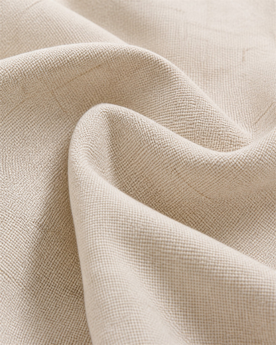 Cotton linen material close-up
