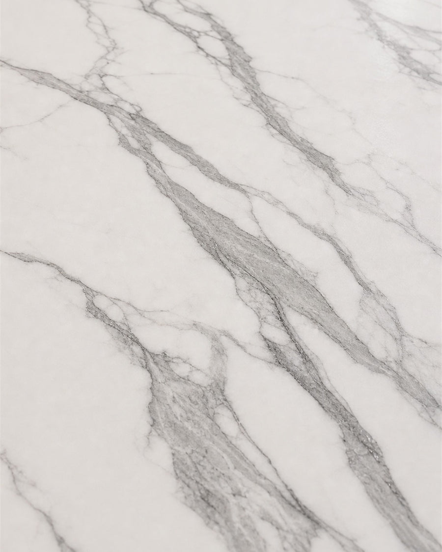 Dwight white grey marble stone tabletop material close-up