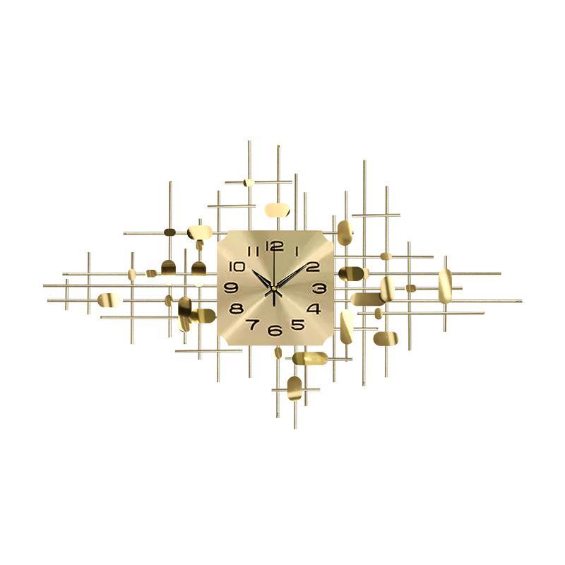 GOLD Clock detail view for decorative wall clock UK