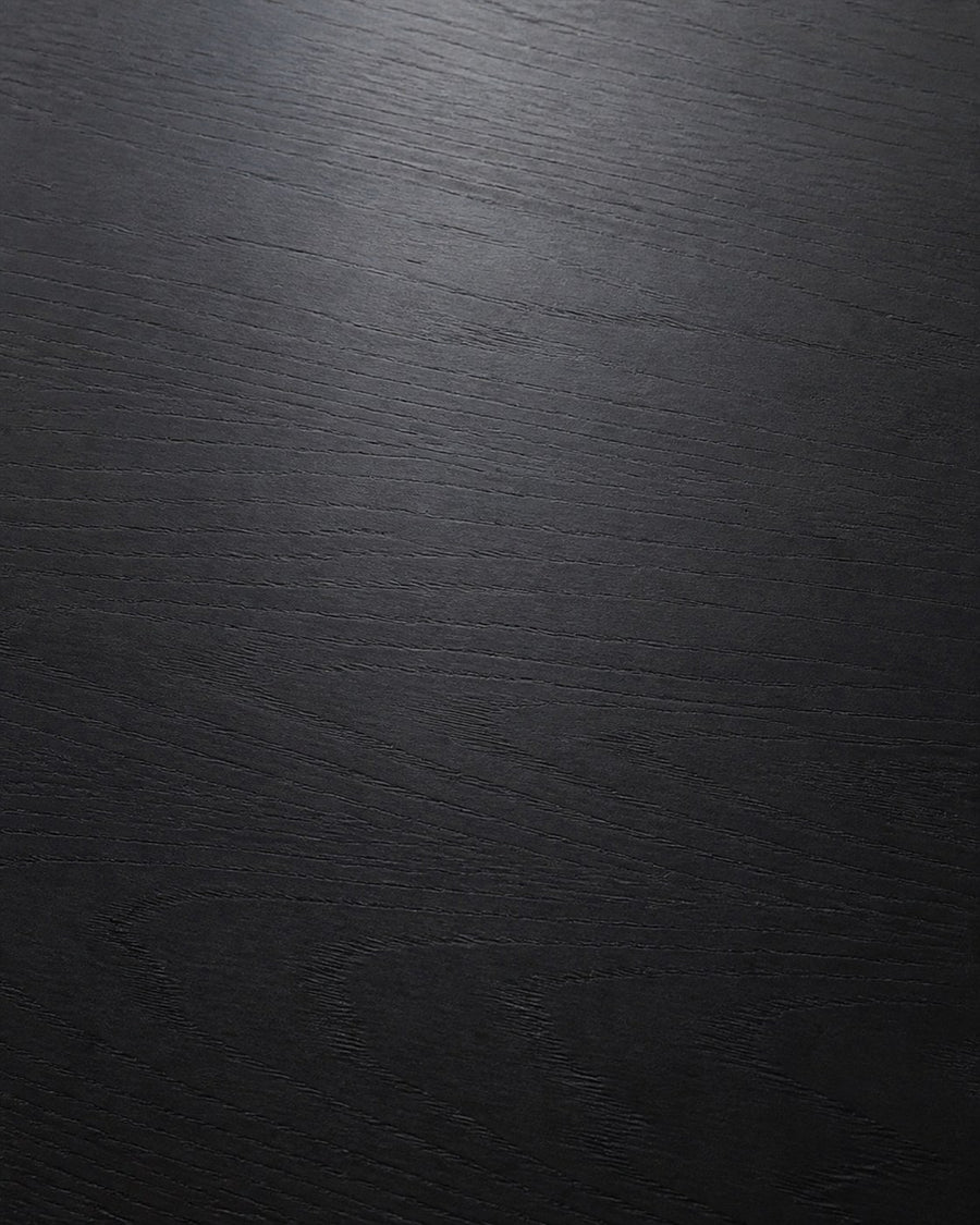 Hannah black tabletop material swatch
