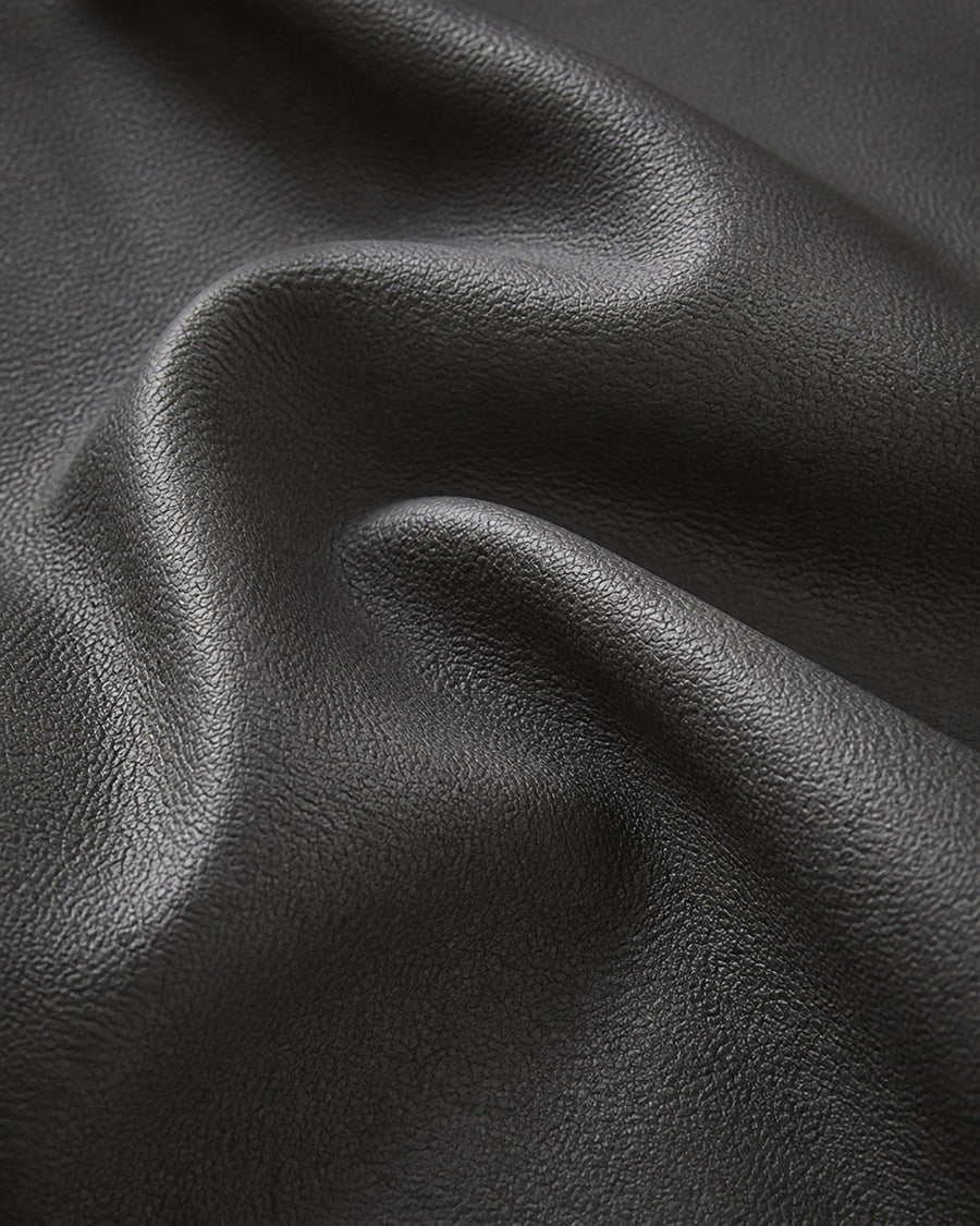 Hoshi dark grey leathaire material swatch