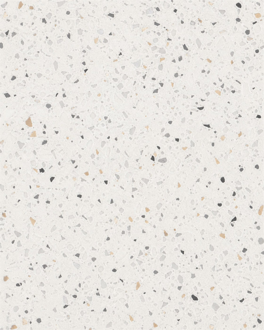 Humphry white terrazzo tabletop material swatch