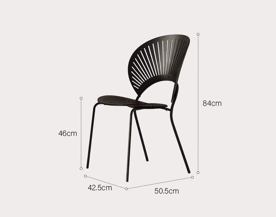 Oanez Dining Chair, Black