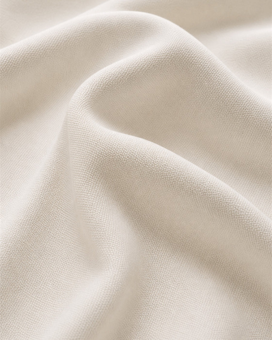 Kathie ivory tech fabric material swatch