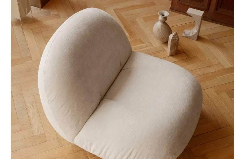 Gubi Pacha Chair, Accent Chair, Boucle With Gold Base-Rit Concept-Rit Concept