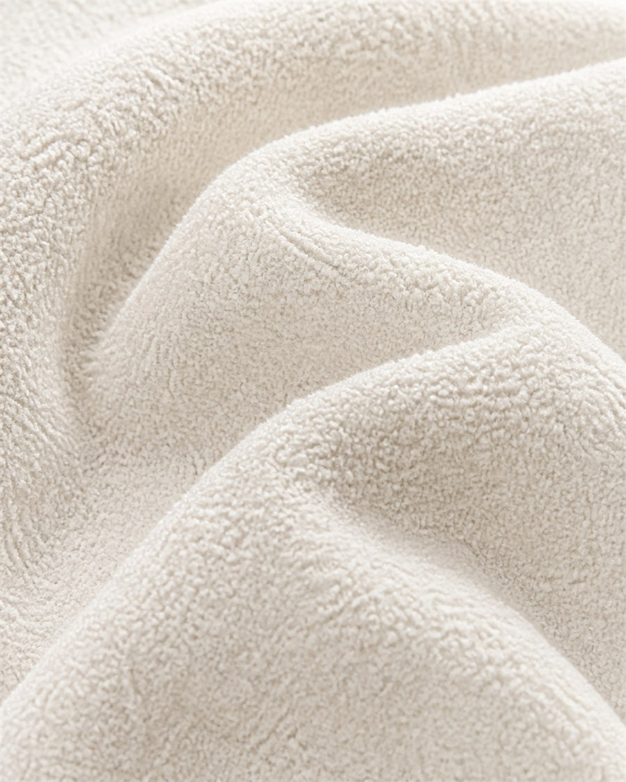 Rosa ivory boucle material swatch