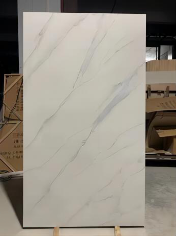 Olimpo white _ Gloss Finish (Sintered Stone) styled for modern furniture UK