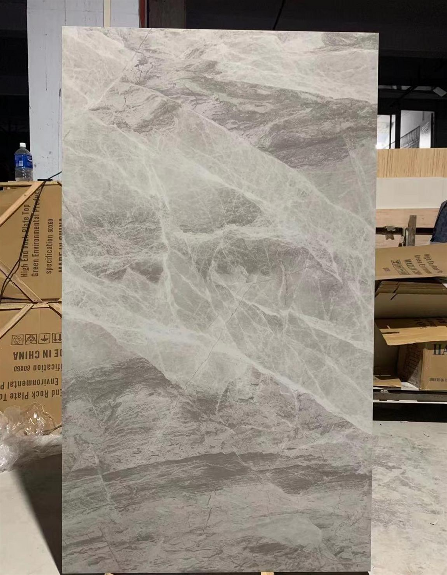 Galaxy Grey_ Gloss Finish (Sintered Stone) styled for modern furniture UK