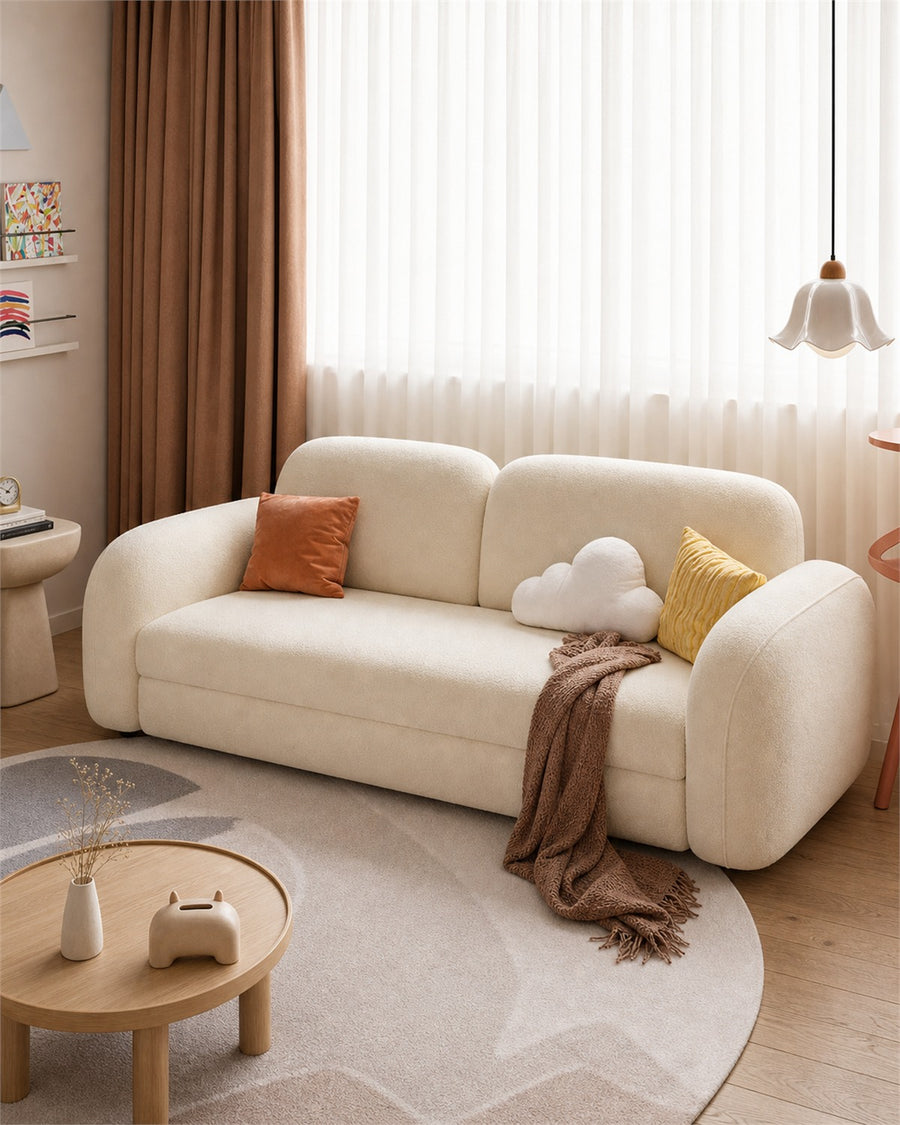 Soft Cloud sofa bed angled natural 4:5 product image
