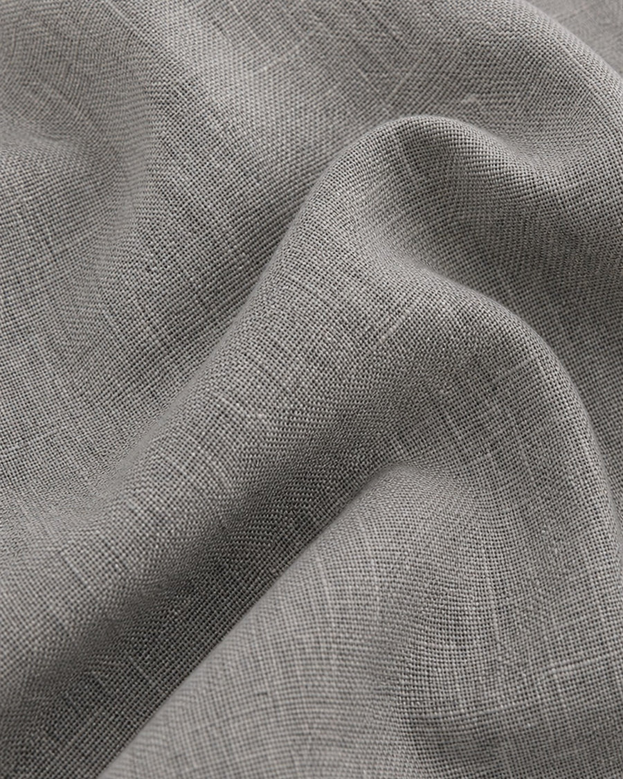 Zavia grey linen material swatch