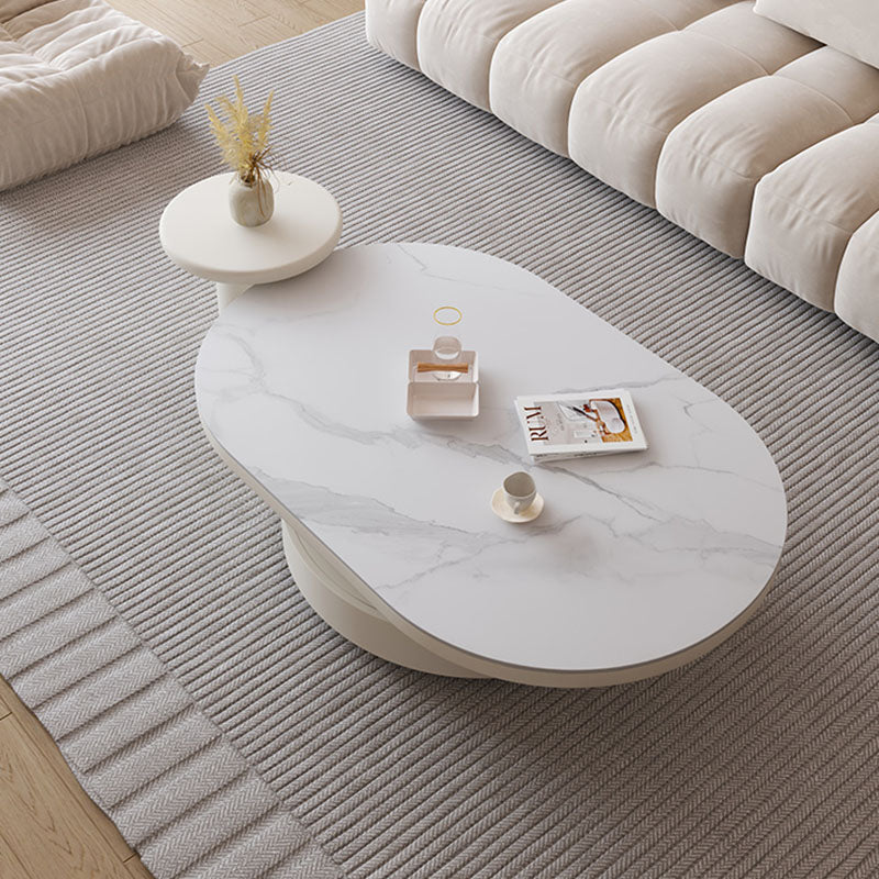 Yoho Coffee Table Set, Cream detail view for for living room