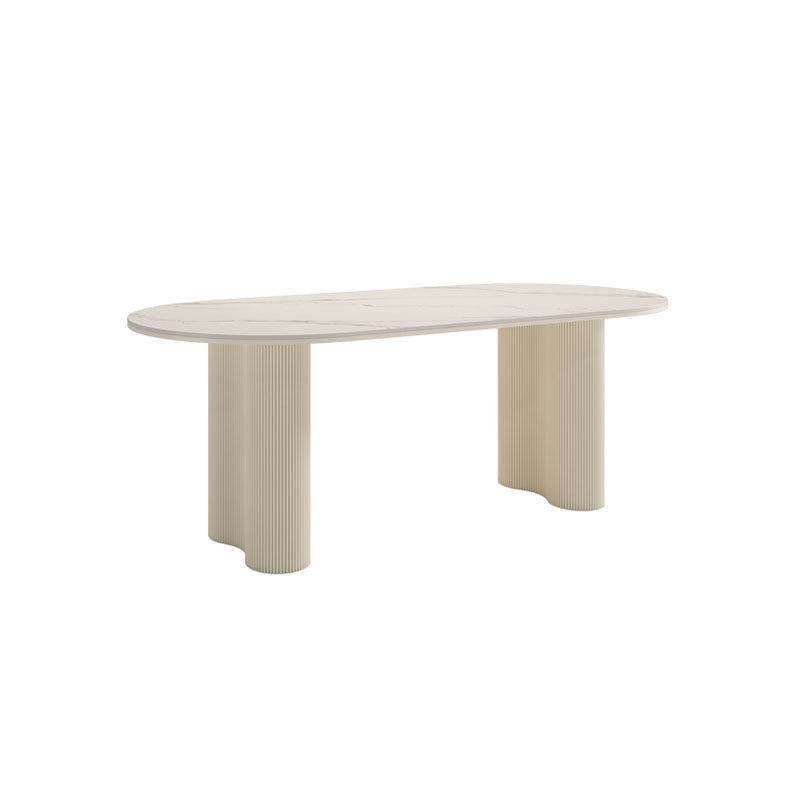 Peru Dining Table, Oval detail showing table finish and proportions