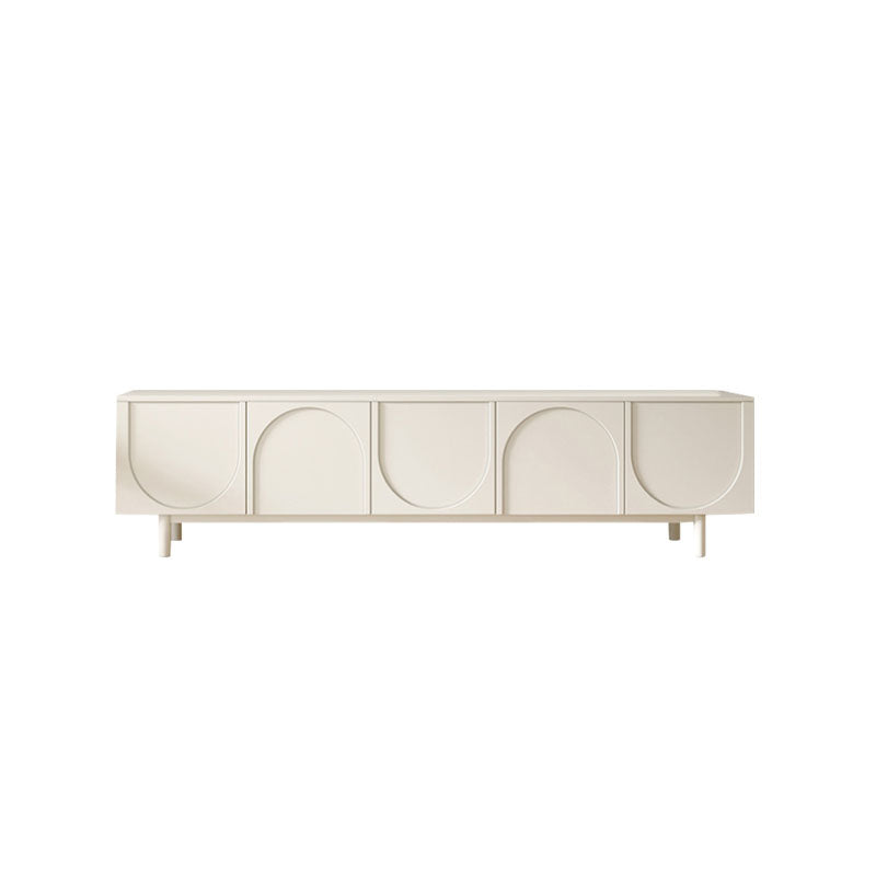 Mahara Arched TV Stand room setting for TV storage