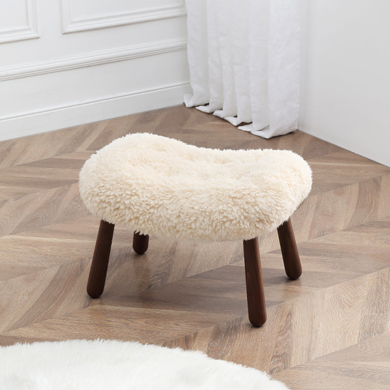 Philip Arc Sheepskin Armchair And Ottoman detail view for for living room