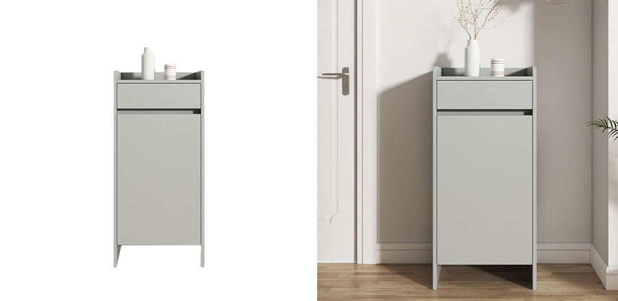 Leach Shoe Storage With Small Drawer detail view for cabinet UK