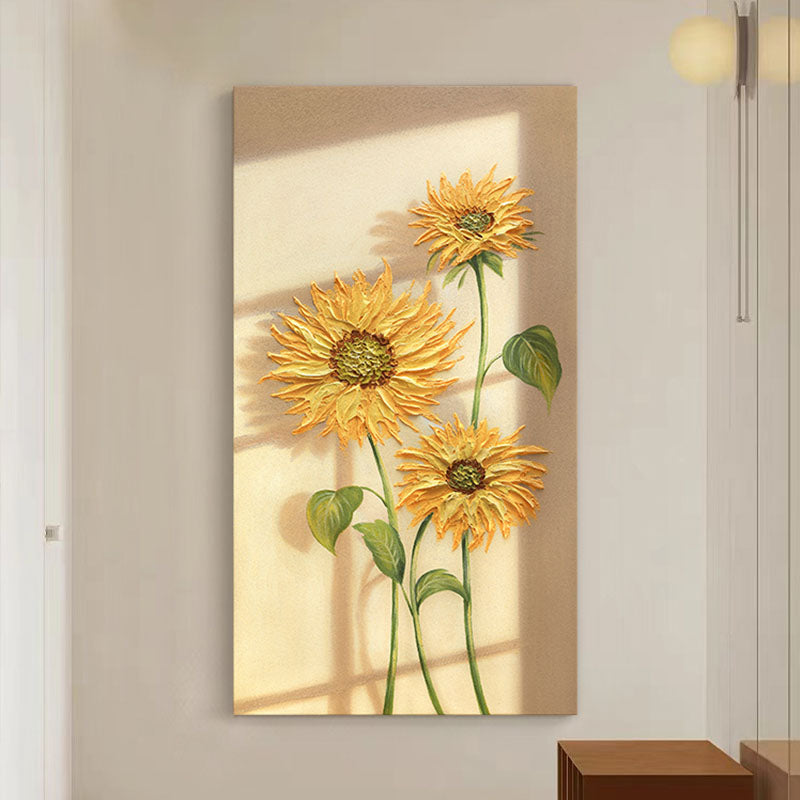 Sunflowers Leaves Framed Wall Art Print Multiple Size - sunflowers leaves framed wall art print UK
