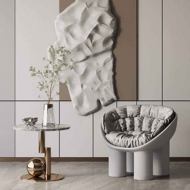 Hulda Armchair With Cushion, Brown styled for glass cushion cover