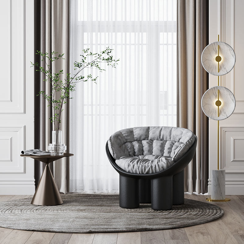 Hulda Armchair With Cushion, Brown detail view for scatter cushion for living room