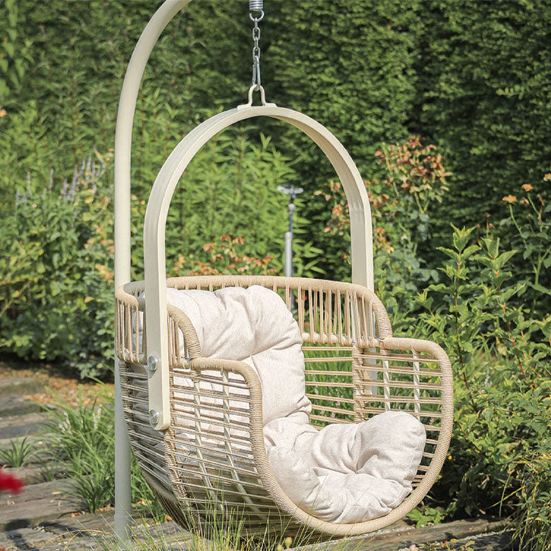 Paloma Rattan Garden Hanging Egg Chair with Stand, Indoor/ Outdoor Furniture detail view for rattan outdoor chair