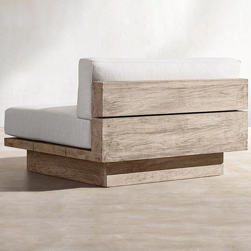 Scott Rattan Outdoor Sofa Set, Wood Base Sofa - garden furniture set UK