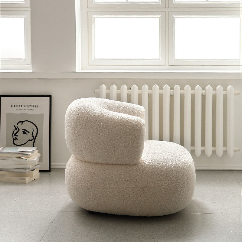 Deirdre Armchair, White Boucle in a modern UK home