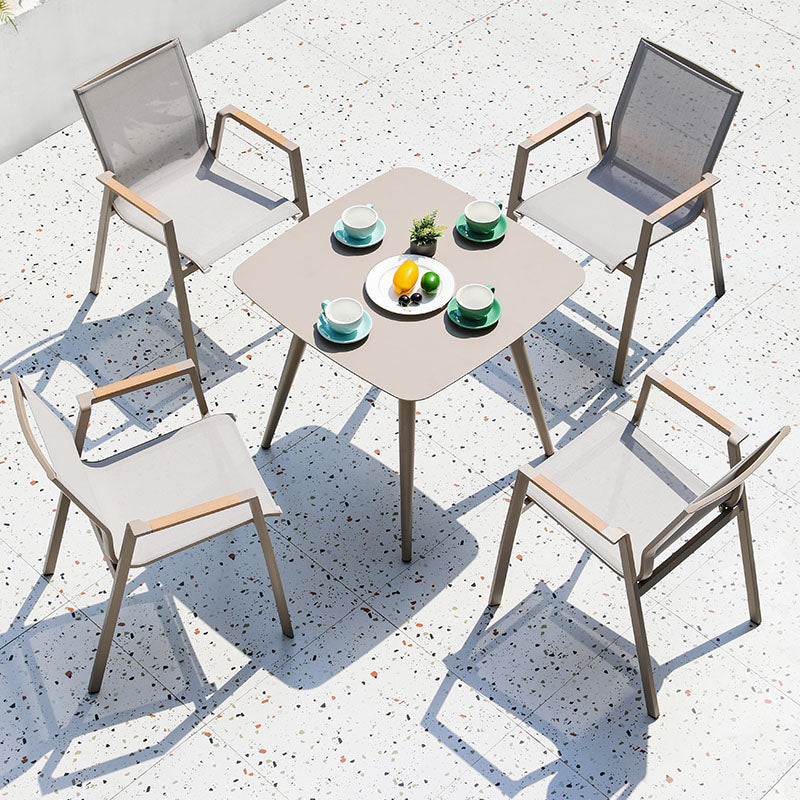 Kaitlyn Outdoor Dining Chair Table Set, Small Outdoor Table-Rit Concept-Table (118x80cm) + 4 Chairs-Rit Concept