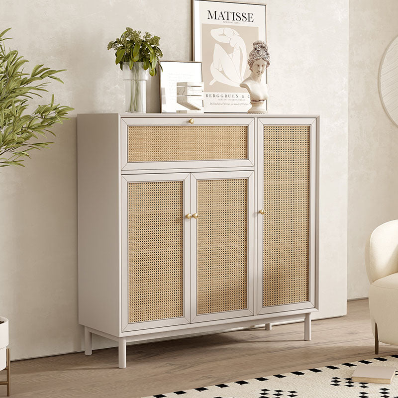 Dederick Rattan Shoe Storage With Drawer in a modern UK home