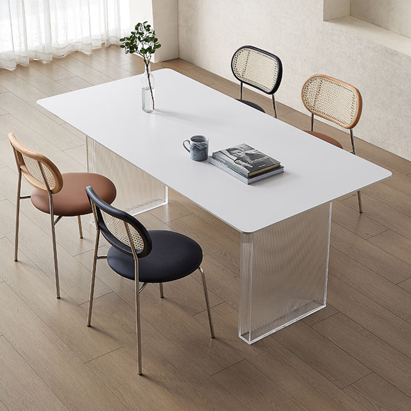 Leonie White Dining Table, Acrylic-Rit Concept-Rit Concept