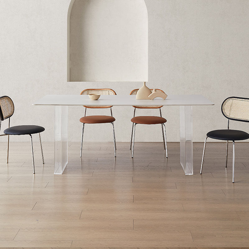 Leonie White Dining Table, Acrylic-Rit Concept-Rit Concept
