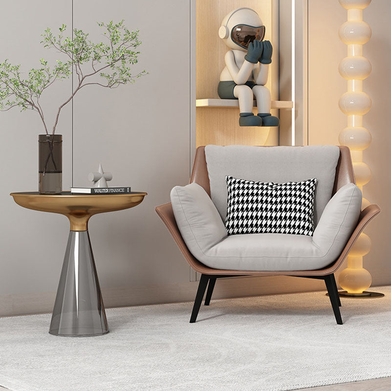 Genevieve Armchair, Leather styled for accent chair