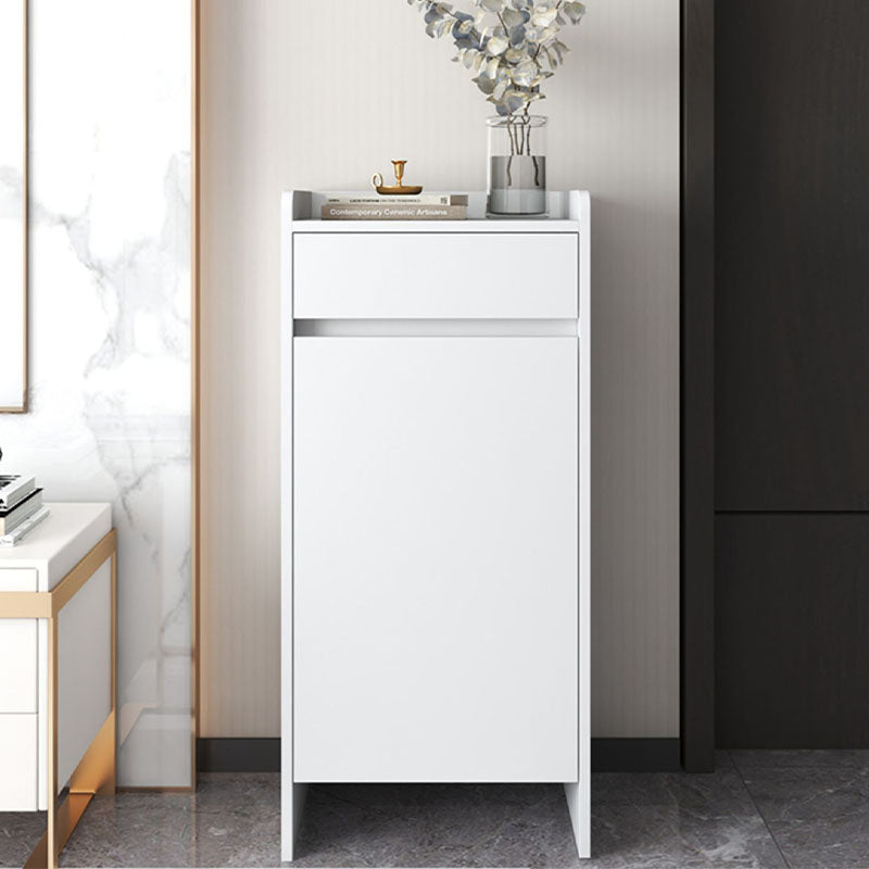 Leach Shoe Storage With Small Drawer detail view for narrow shoe storage cabinet