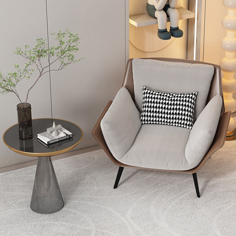 Genevieve Armchair, Leather detail view for for living room
