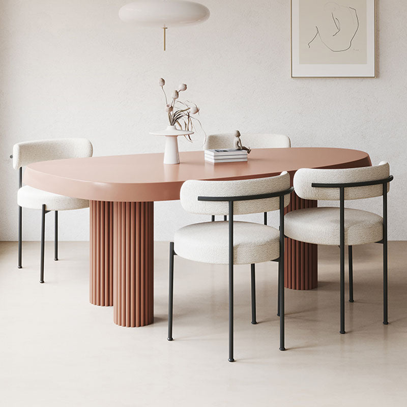 Tammy Dining Table lifestyle view with dark brown dining table