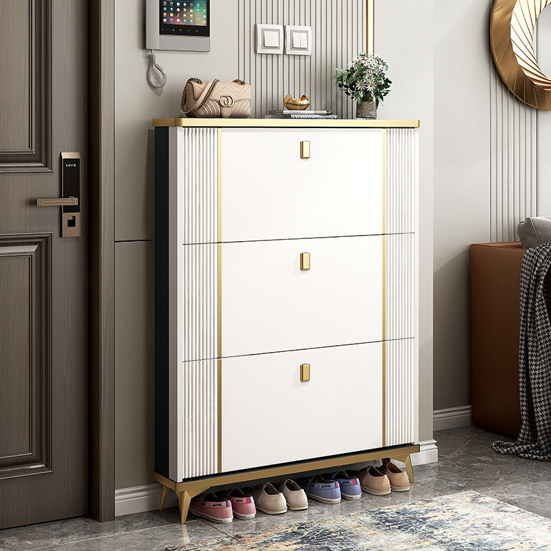 Ayling Shoe Storage, White and Grey in a modern UK home
