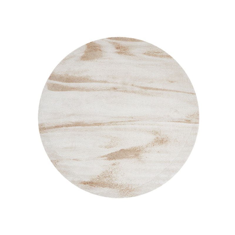 DA Natural Round Wool Rug, Various Styles Available styled for patterned area rug