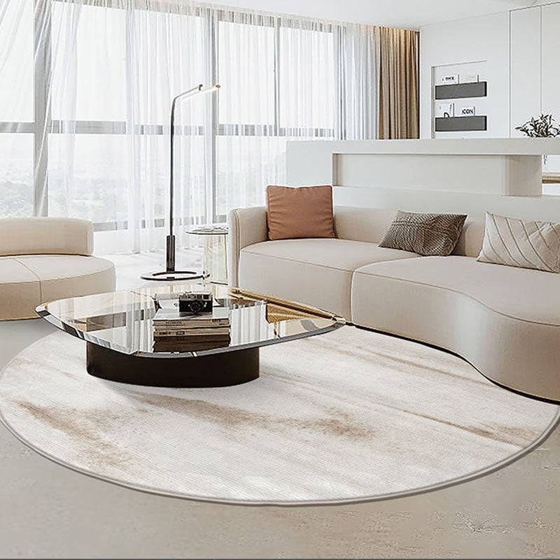 DA Natural Round Wool Rug, Various Styles Available - modern rug UK