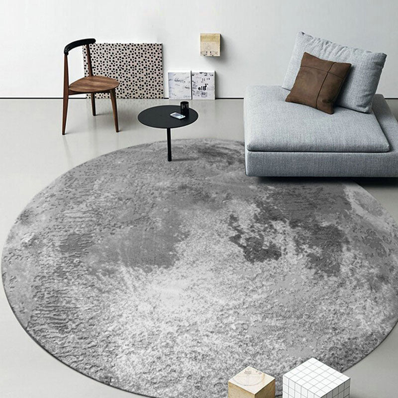 Grey and White Moon Rug, Various Styles Available-Rit Concept-Rit Concept