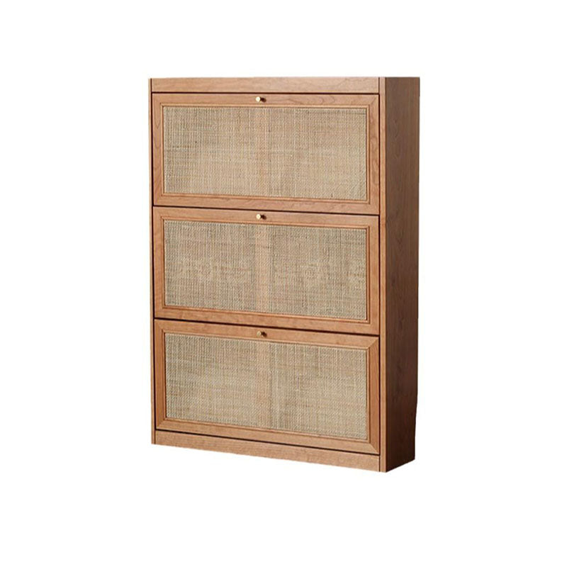 H14 Dex Rattan Shoe Storage With Drawer in a modern UK home