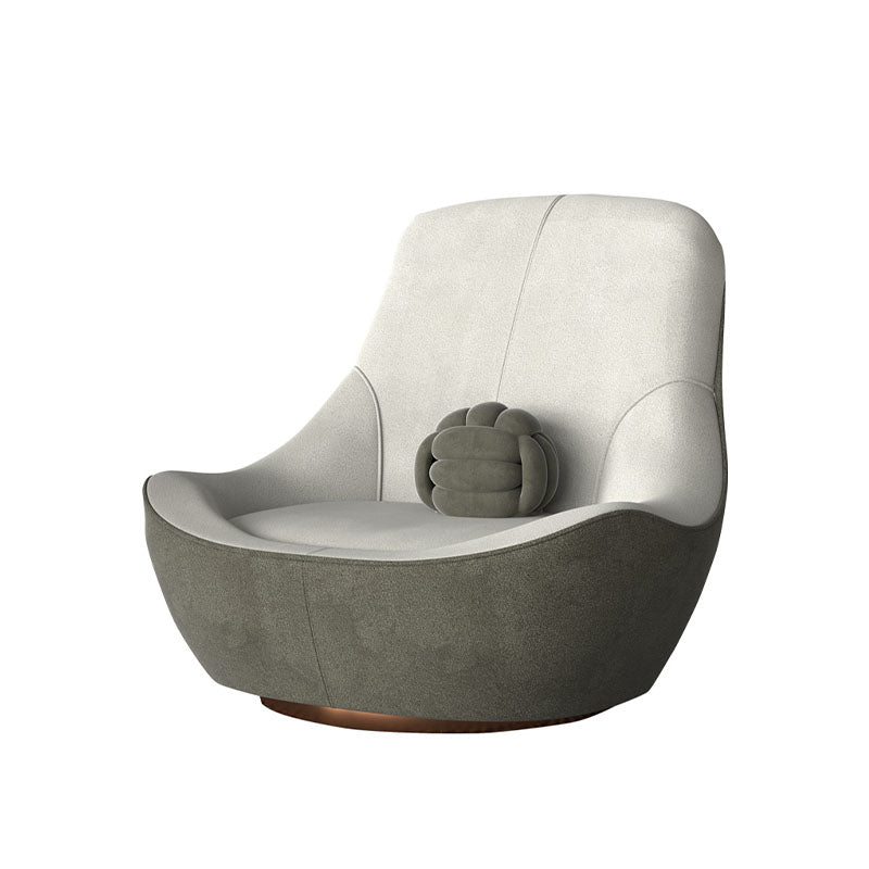 Topchance Icon Armchair, Suede detail view for accent chair