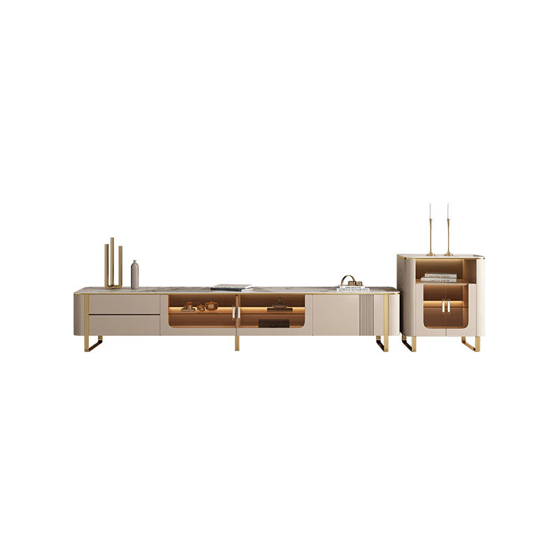 Carl TV Stand, Gold Leg-Ritconcept-Rit Concept