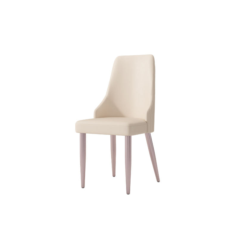 Peru Dining Chair, White detail view for marble dining chair UK