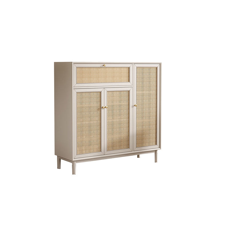 Dederick Rattan Shoe Storage With Drawer - cabinet for hallway