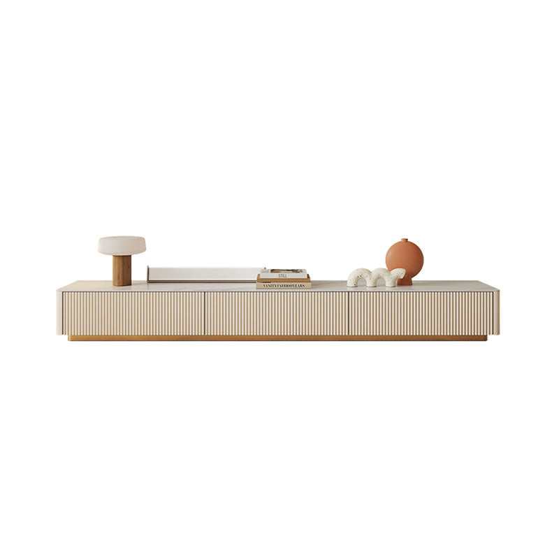 Abigail Stylish TV Stand, Sintered Stone, White｜Rit Concept